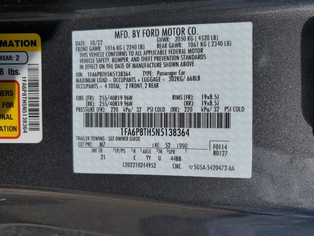 2022 FORD MUSTANG - 1FA6P8TH5N5138364