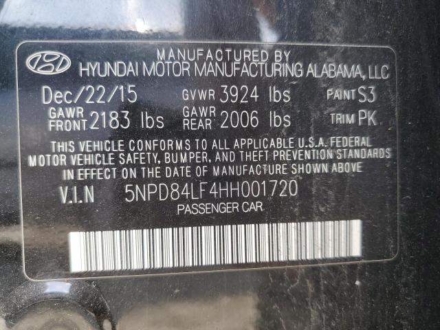 2017 HYUNDAI ELANTRA SE - 5NPD84LF4HH001720