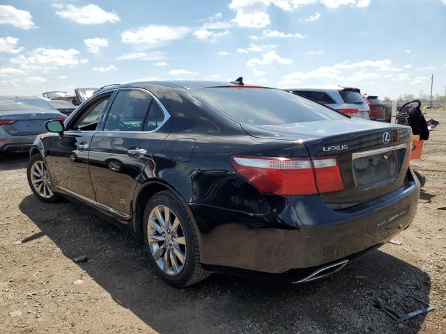 LEXUS LS 460 2008 black sedan 4d gas JTHBL46F985078129 photo #3