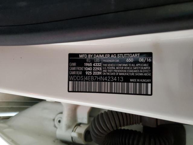 2017 MERCEDES-BENZ CLA 250 WDDSJ4EB7HN423413