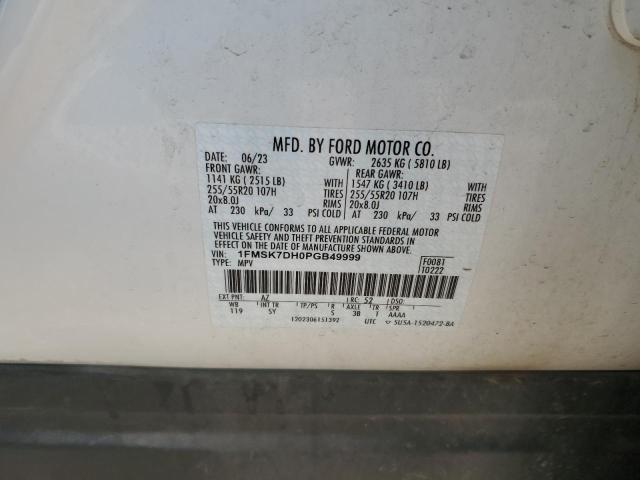 2023 FORD EXPLORER X - 1FMSK7DH0PGB49999