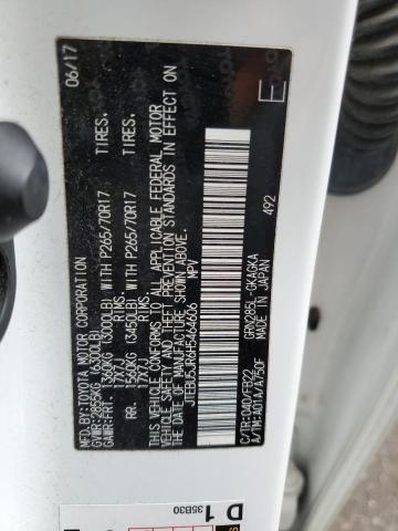 2017 TOYOTA 4RUNNER SR - JTEBU5JR6H5464606