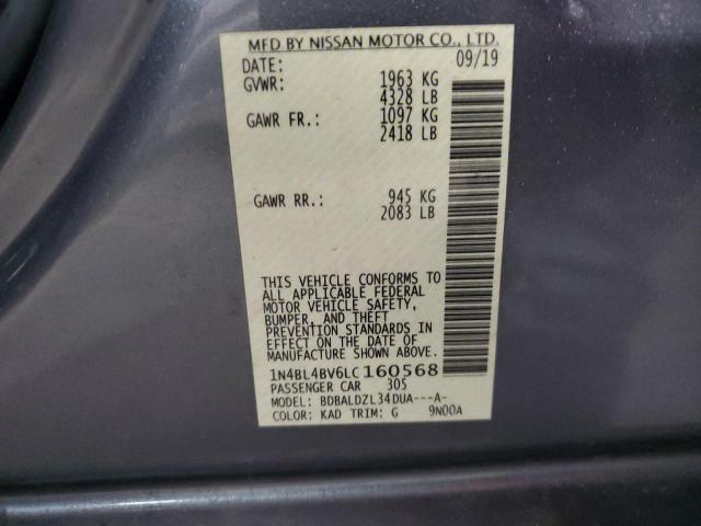 2020 NISSAN ALTIMA S - 1N4BL4BV6LC160568