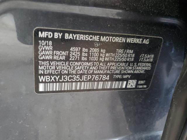 2018 BMW X2 SDRIVE2 WBXYJ3C35JEP76784