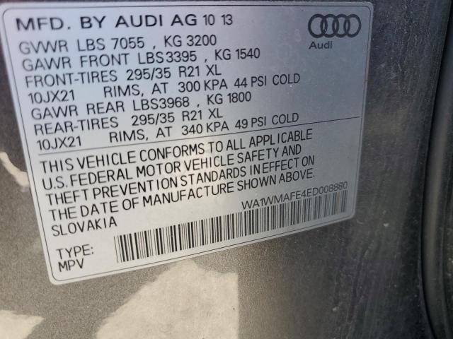 wa1wmafe4ed008880 - 2014 Audi q7 prestige - #58793755