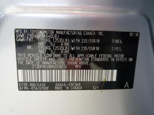 2017 TOYOTA RAV4 LIMIT - 2T3DFREV8HW559036