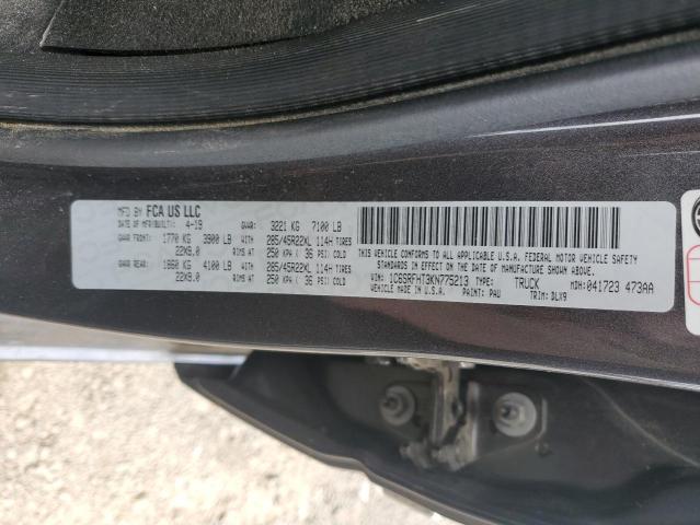 2019 RAM 1500 LIMIT - 1C6SRFHT3KN775213