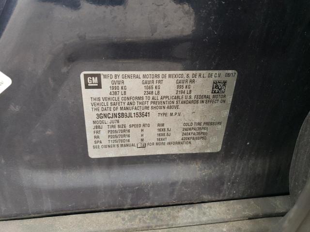 2018 CHEVROLET TRAX LS - 3GNCJNSB9JL153641