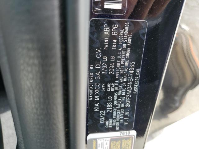 2022 KIA FORTE FE - 3KPF24AD4NE474965