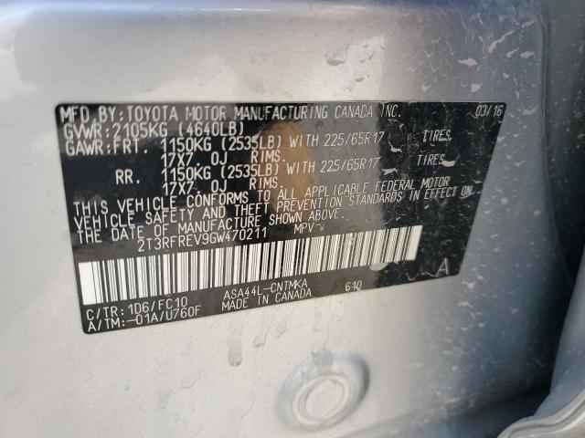 2016 TOYOTA RAV4 XLE - 2T3RFREV9GW470211