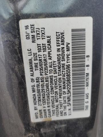 2016 HONDA ODYSSEY LX 5FNRL5H22GB085596