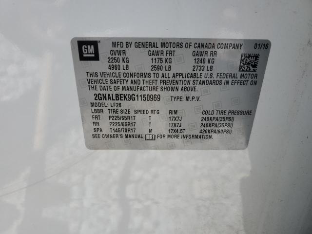 2016 CHEVROLET EQUINOX LS - 2GNALBEK9G1150969
