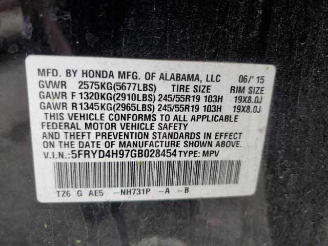 2016 ACURA MDX ADVANC 5FRYD4H97GB028454