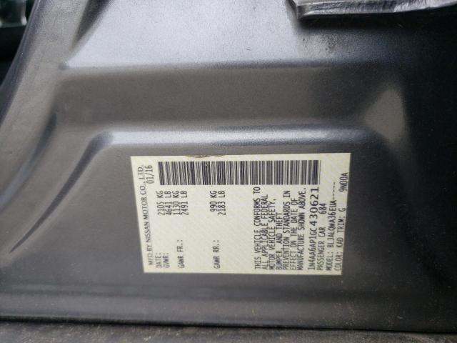 2016 NISSAN MAXIMA 3.5 - 1N4AA6AP1GC430621