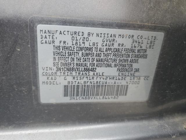 2020 NISSAN VERSA S - 3N1CN8BVXLL866482
