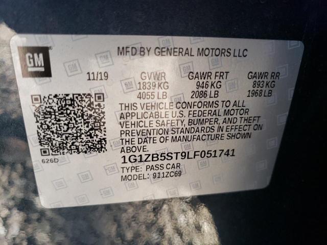 2020 CHEVROLET MALIBU LS - 1G1ZB5ST9LF051741