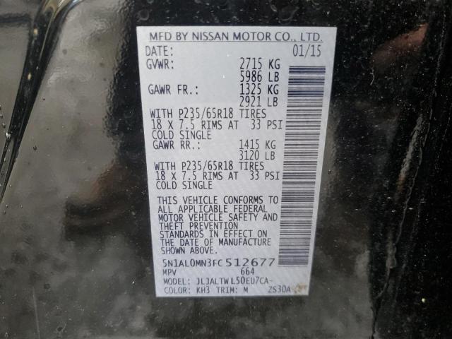2015 INFINITI QX60 - 5N1AL0MN3FC512677