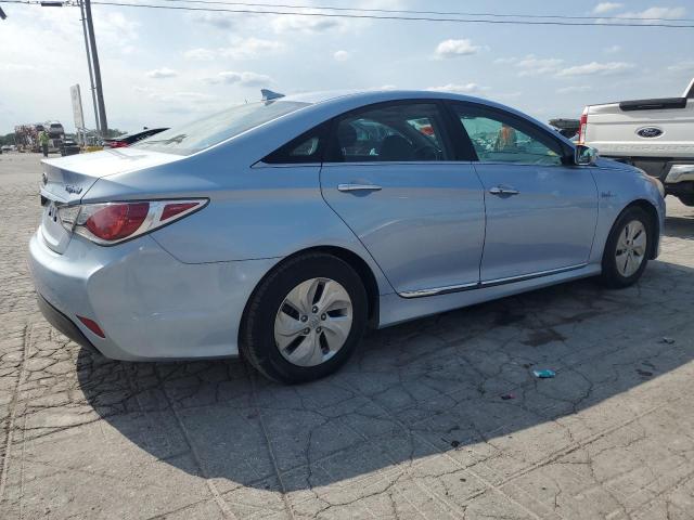 HYUNDAI SONATA HYB 2015 blue sedan 4d hybrid engine KMHEC4A41FA119132 photo #4