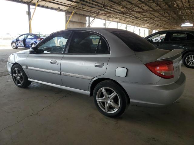 KIA RIO 2005 silver sedan 4d gas KNADC125556400886 photo #3