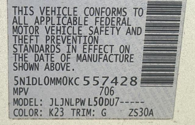 2019 INFINITI QX60 LUXE - 5N1DL0MM0KC557428
