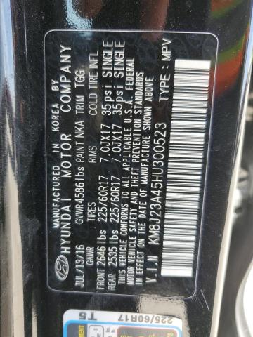 2017 HYUNDAI TUCSON SE KM8J23A45HU300523