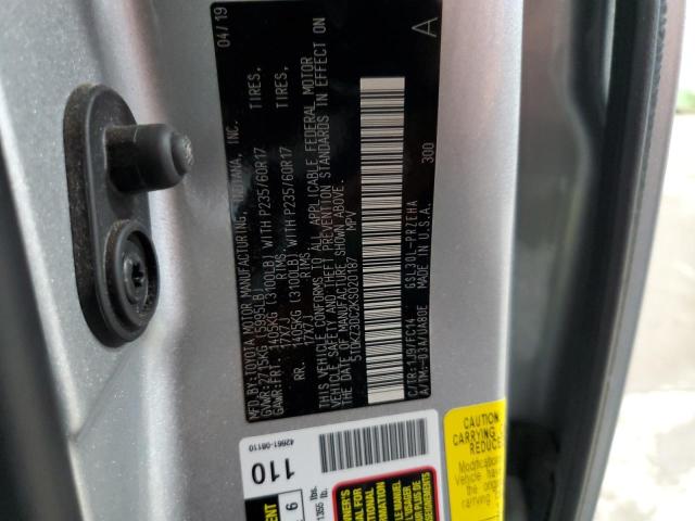 2019 TOYOTA SIENNA LE - 5TDKZ3DC2KS020187