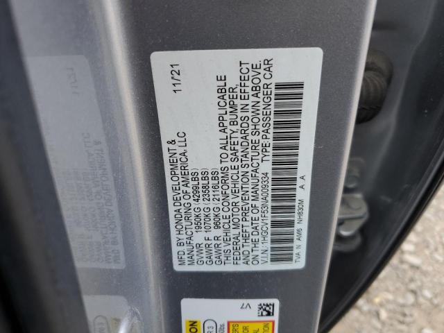2022 HONDA ACCORD EXL - 1HGCV1F53NA009334
