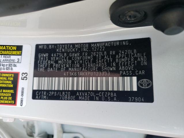 2023 TOYOTA CAMRY XSE - 4T1K61AKXPU123333