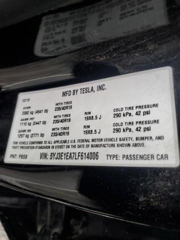 2020 TESLA MODEL 3 - 5YJ3E1EA7LF614006
