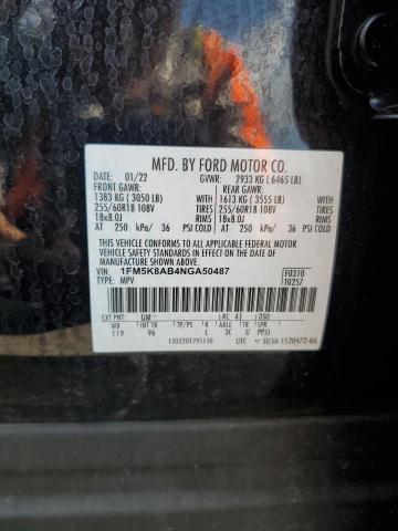 2022 FORD EXPLORER P - 1FM5K8AB4NGA50487