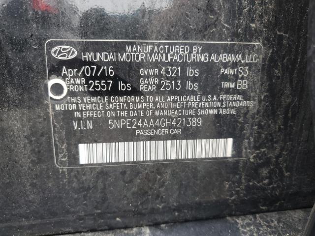 2016 HYUNDAI SONATA ECO 5NPE24AA4GH421389