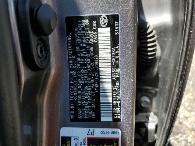 2017 TOYOTA CAMRY LE 4T1BF1FK2HU618829