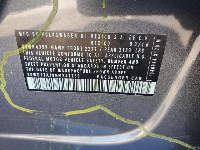 2016 VOLKSWAGEN JETTA SPOR - 3VWD17AJ9GM347765