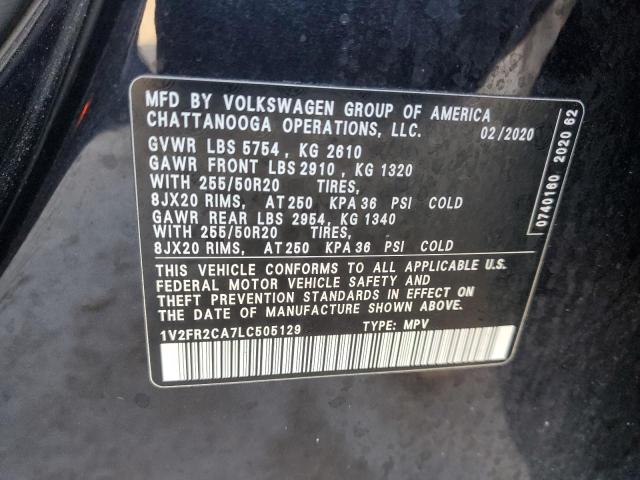 2020 VOLKSWAGEN ATLAS SE - 1V2FR2CA7LC505129