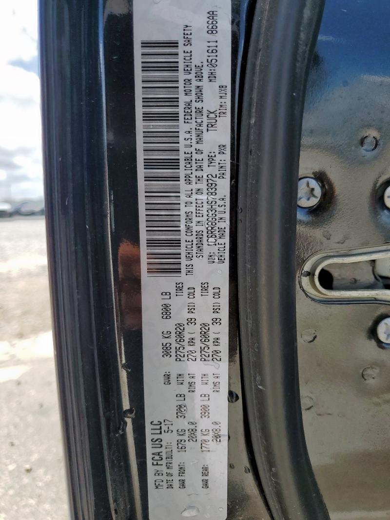 2017 RAM 1500 SLT - 1C6RR6GG3HS783972