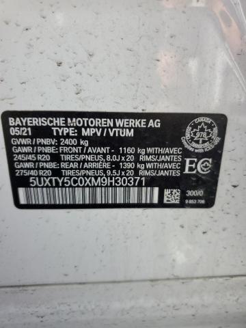 2021 BMW X3 XDRIVE3 5UXTY5C0XM9H30371