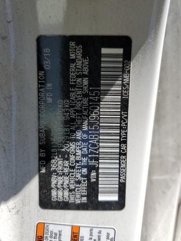 2018 SUBARU BRZ 2.0 PR JF1ZCAB15J9601451