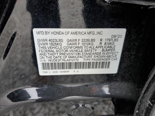 2020 ACURA ILX PREMIU 19UDE2F76LA012172