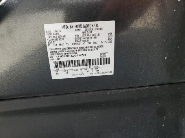 2018 FORD EXPLORER S - 1FM5K8GTXJGB14770