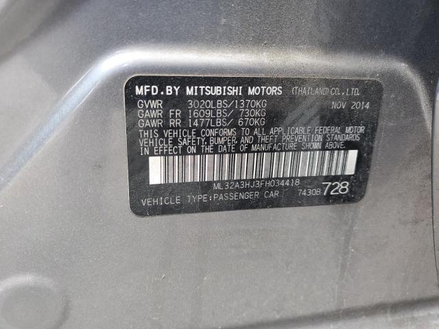 2015 MITSUBISHI MIRAGE DE - ML32A3HJ3FH034418