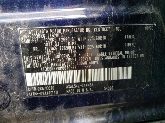 2021 TOYOTA RAV4 XSE - 4T3E6RFV8MU010577