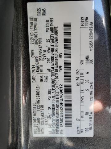 2015 FORD ESCAPE SE - 1FMCU9GX0FUA09612