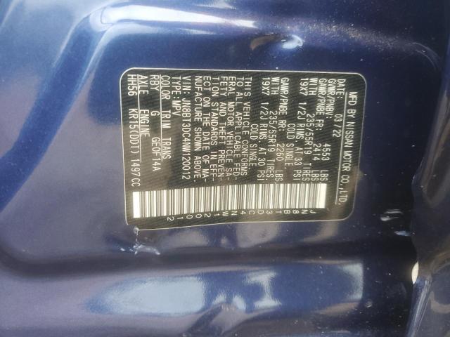 2022 NISSAN ROGUE PLAT JN8BT3DC4NW120012