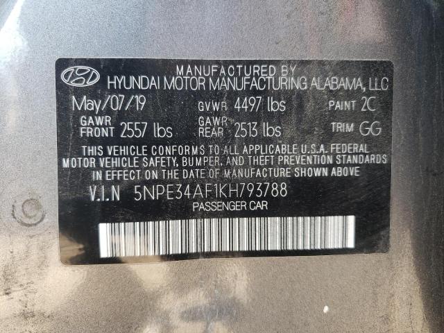2019 HYUNDAI SONATA LIM - 5NPE34AF1KH793788