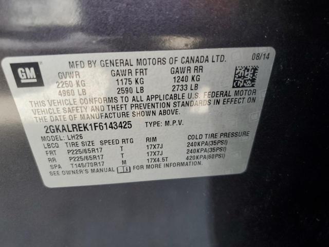 2015 GMC TERRAIN SL - 2GKALREK1F6143425
