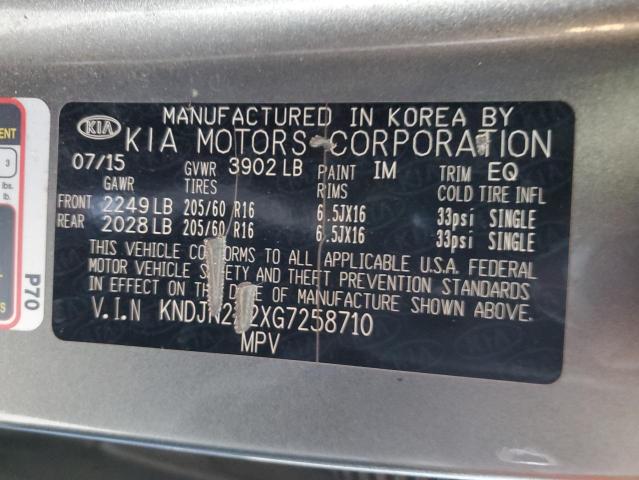 2016 KIA SOUL - KNDJN2A2XG7258710