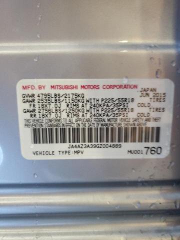 2016 MITSUBISHI OUTLANDER JA4AZ3A39GZ004889