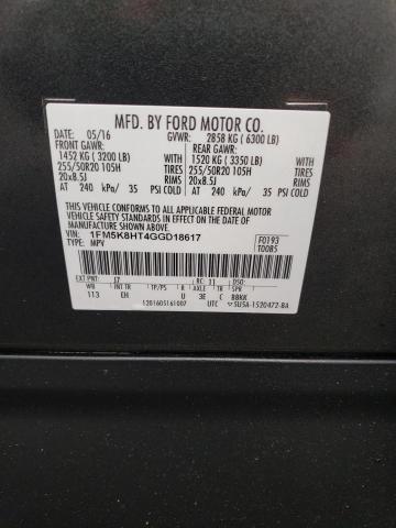 2016 FORD EXPLORER P 1FM5K8HT4GGD18617