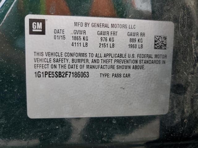 2015 CHEVROLET CRUZE LT 1G1PE5SB2F7186063