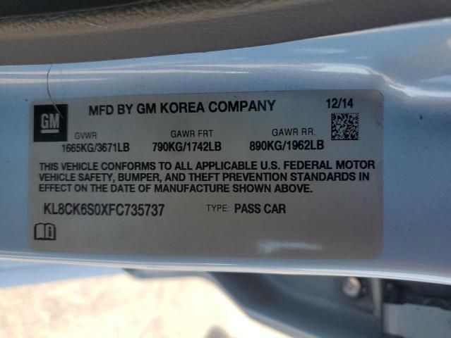 2015 CHEVROLET SPARK EV 1 KL8CK6S0XFC735737